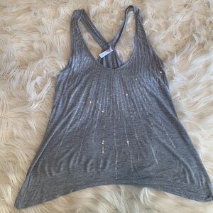 Women’s Gray Xhilaration Sequin Tank Top Size Small